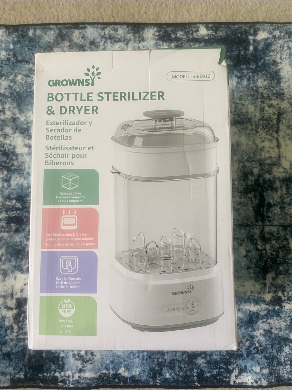 GROWNS Bottle Sterilizer & Dryer - White